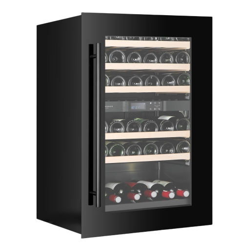 Weinkühlschrank Kitchen Built-in 90, Zwei Zonen, Schwarz - Vigneron