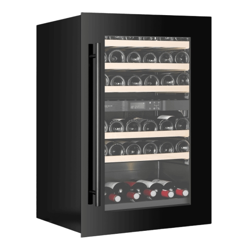 Weinkühlschrank Kitchen Built-in 90, Zwei Zonen, Schwarz - Vigneron