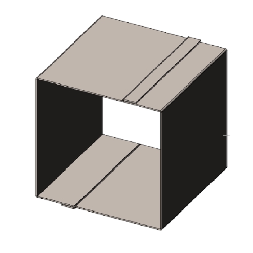 Backform/Viereckiger Projektionsring, 10x10x10cm