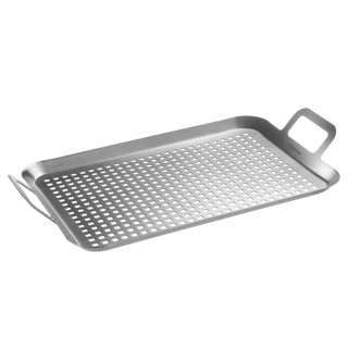 Gelochte Grillplatte aus Edelstahl, 43,5 x 25,5 cm - Westmark