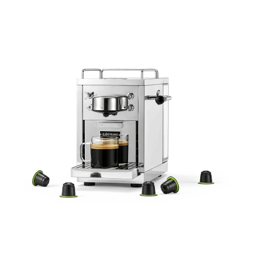 Kapselmaschine, Die Original Espresso-Kapselmaschine, Edelstahl - Sjöstrand