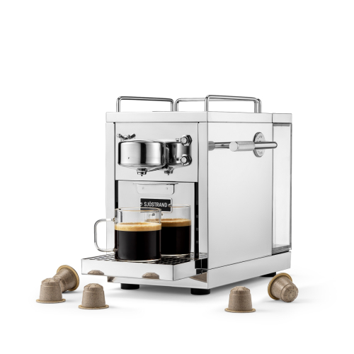 Kapselmaschine, Die Original Espresso-Kapselmaschine, Edelstahl - Sjöstrand