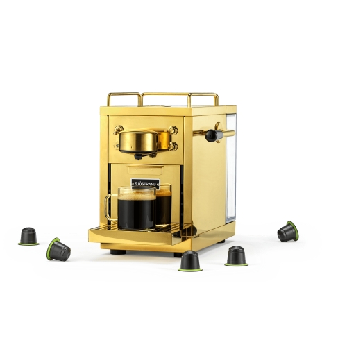 Kapselmaschine, Die Original Espresso-Kapselmaschine, Messing - Sjöstrand