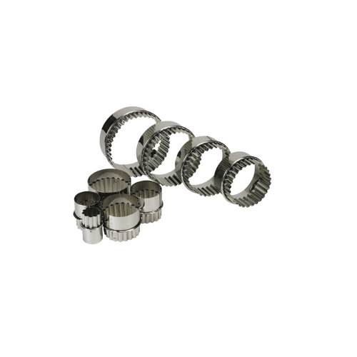 Doppelseitige Ausstecher, glatt und gewellt, 9-teiliges Set - Schneider