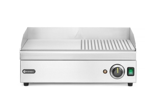 Elektrische Grillplatte 50/50 51,8 x 33 cm, Kitchen Line - Hendi