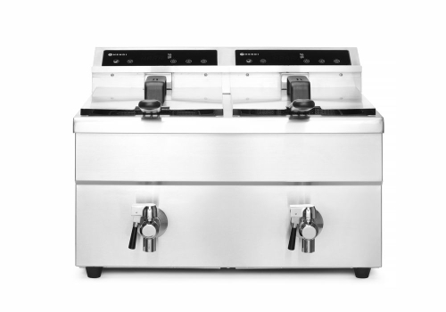 Induktionsfriteuse 2 x 8 L, Profi Line - Hendi