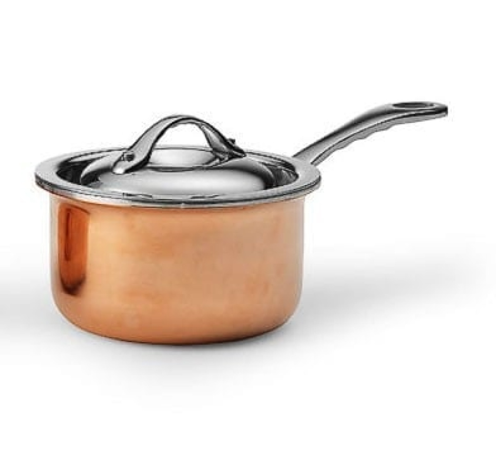 Mini-Stielkasserolle aus Kupfer inkl. Deckel, 0,35 L in der Gruppe Kochen / Töpfe & Pfannen / Pfannen bei The Kitchen Lab (1069-12986)