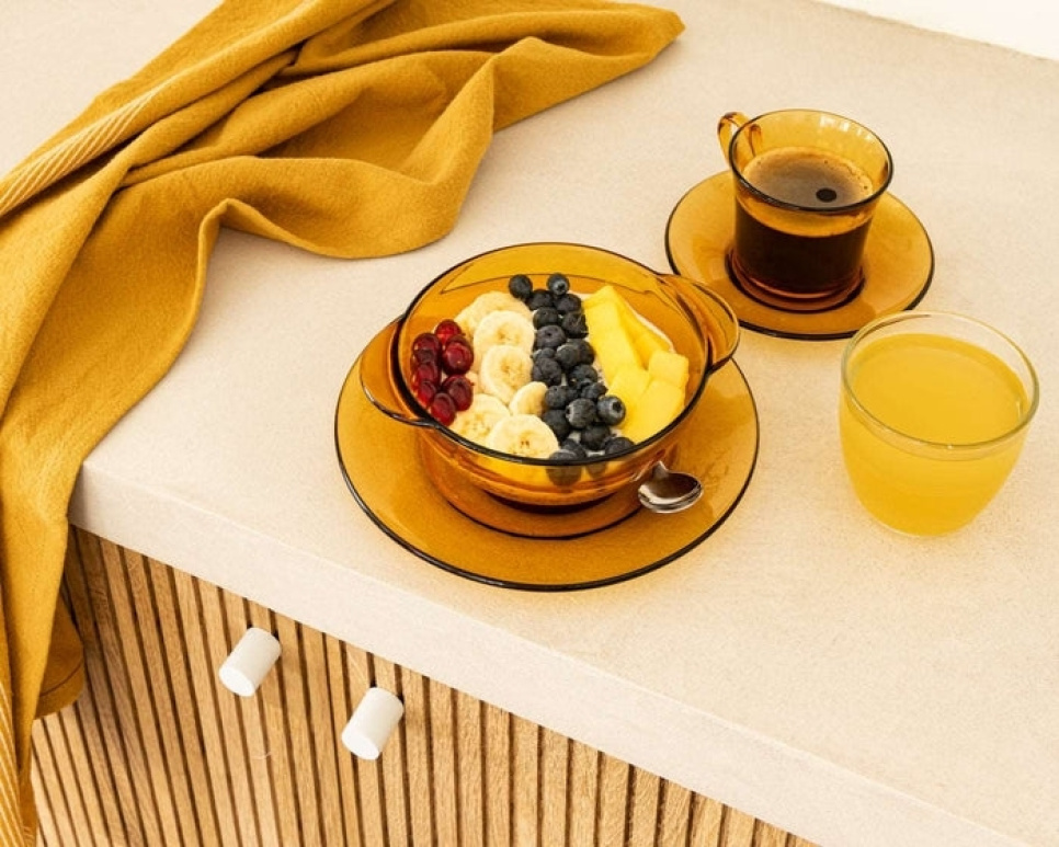 Schale mit Henkel 51 cl, Light Amber - Duralex