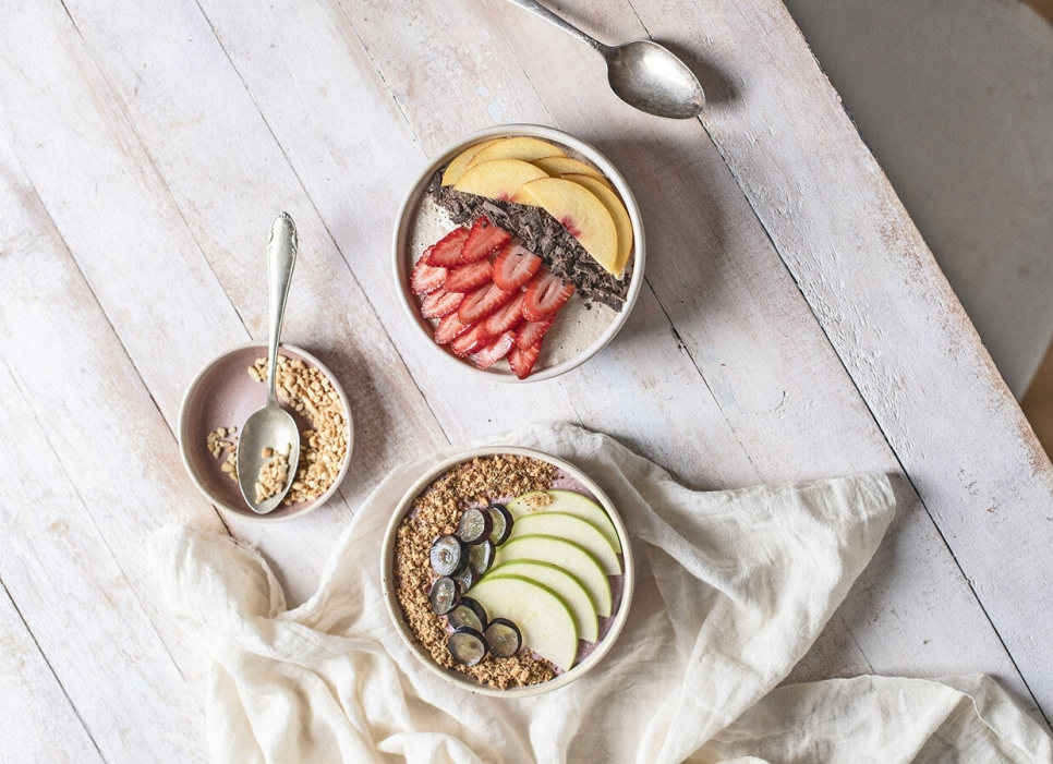 Tiefer Teller 25 cm, Rosa Topf - Bonna