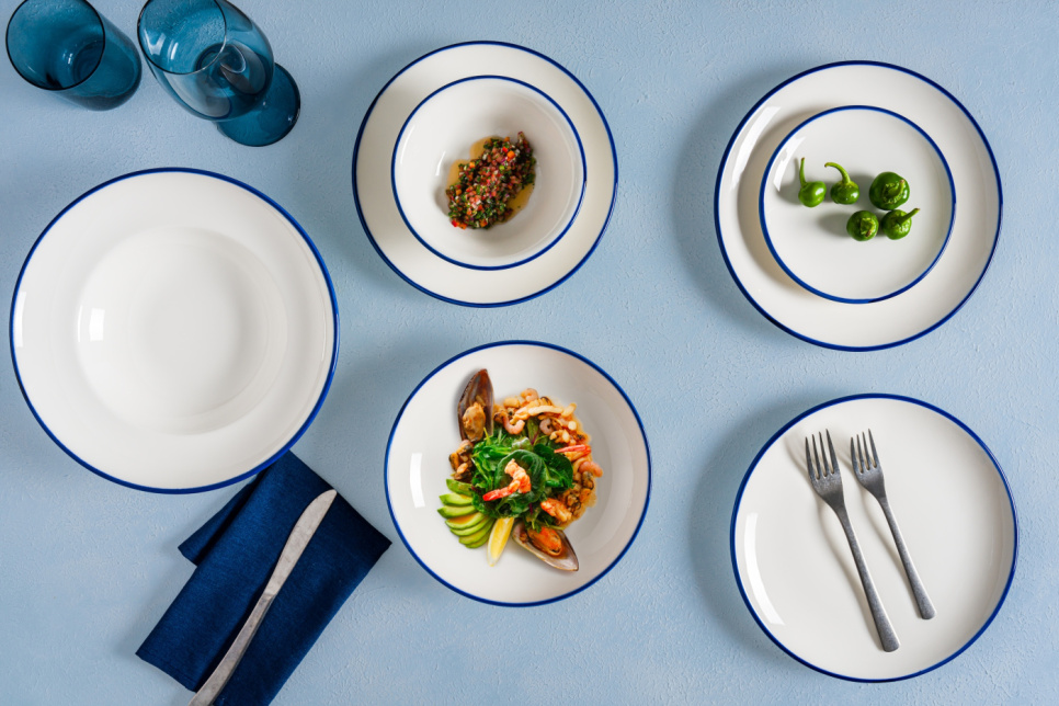 Teller 25 cm, Gourmet Linea Blau - Bonna