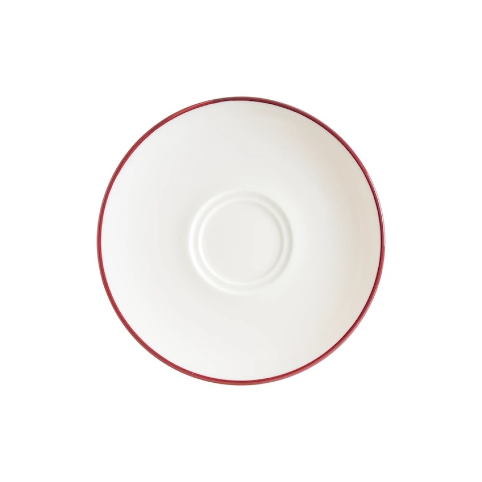 Kaffeeteller 16 cm, Gourmet Linea Burgund - Bonna in der Gruppe Tee & Kaffee / Kaffeezubehör / Kaffee-Untertassen bei The Kitchen Lab (1069-31853)