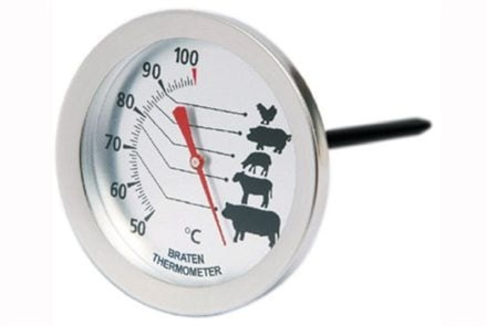 Fleischthermometer mit Illustrationen - Mingle in der Gruppe Kochen / Messen & Prüfen / Küchenthermometer / Stabthermometer bei The Kitchen Lab (1070-10512)