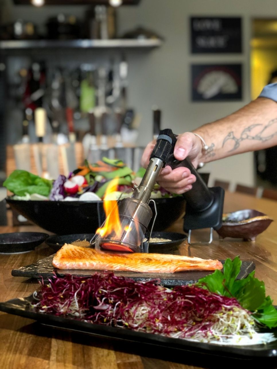 Gasbrenner/Handsalamander Flame Master - Satake