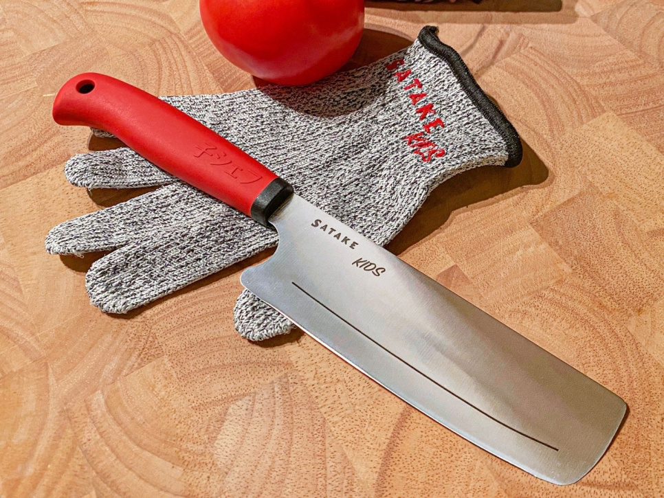 Kindermesser mit schnittfestem Handschuh - Satake
