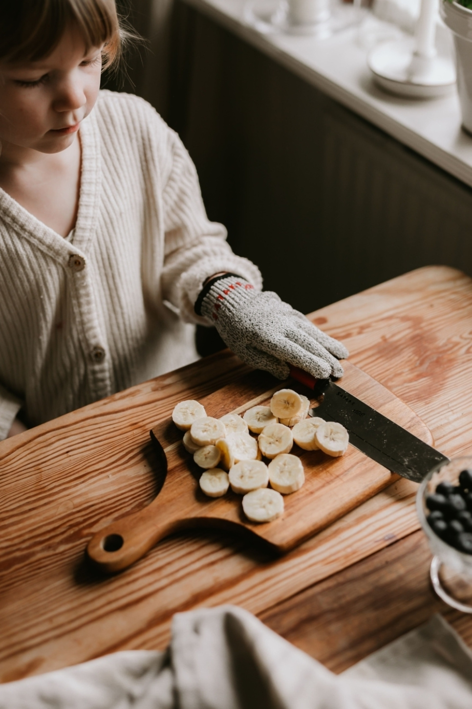 Kindermesser mit schnittfestem Handschuh - Satake