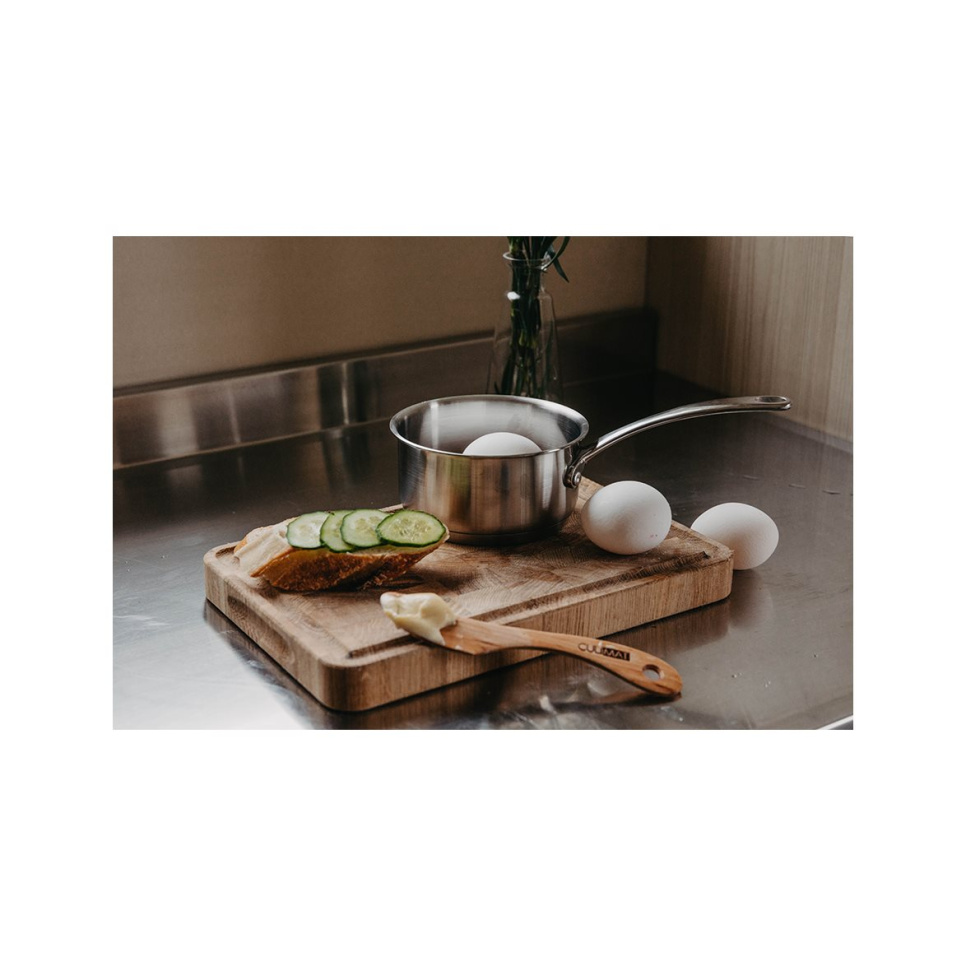 Schneidebrett aus Eichenholz mit Rutsche, 30x20x3 cm - Culimat