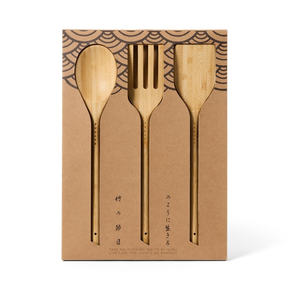Küchenutensilien-Set aus Bambus, 3-teilig - Satake in der Gruppe Kochen / Küchenutensilien / Kellen & Löffel bei The Kitchen Lab (1070-33619)