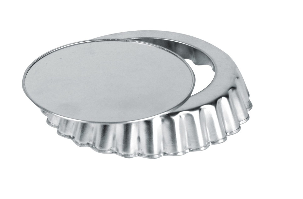 Kleine Kuchenformen aus Zinn, 4er-Pack