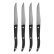 Grillmesserv Palermo Curve, 4-pack - Exxent