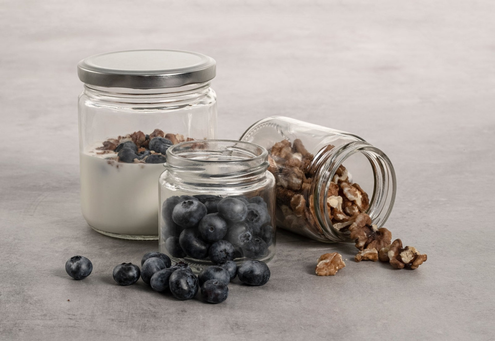 Servierglas mit Schraubverschluss, 150 ml - Exxent