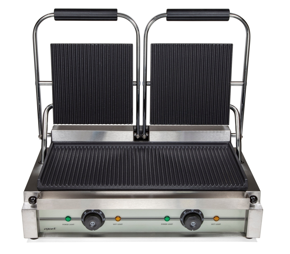 Doppelklemmgitter, gerippt - Exxent in der Gruppe Küchengeräte / Erhitzen & Kochen / Panini-Pressen bei The Kitchen Lab (1071-32019)
