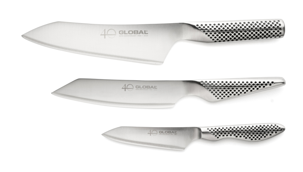 Knifeset, G-4, GS-58, GS-110, 40 year anniversary - Global in der Gruppe Kochen / Küchenmesser / Kochmesser bei The Kitchen Lab (1073-29592)