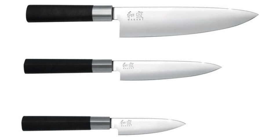 Messerset 3-teilig - KAI Wasabi Black in der Gruppe Kochen / Küchenmesser / Messersets bei The Kitchen Lab (1074-13965)