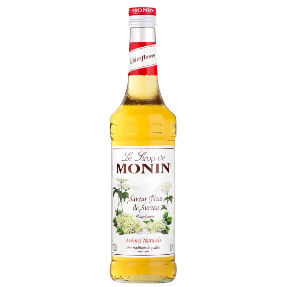 Monin Elderflower Syrup 70 cl in der Gruppe Bar & Wein / Bar-Ausstattung / Andere Bar-Ausstattung bei The Kitchen Lab (1083-30715)