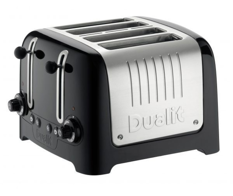 Toaster Lite, 4 Scheiben, Schwarz glänzend - Dualit in der Gruppe Küchengeräte / Erhitzen & Kochen / Toaster bei The Kitchen Lab (1086-11674)