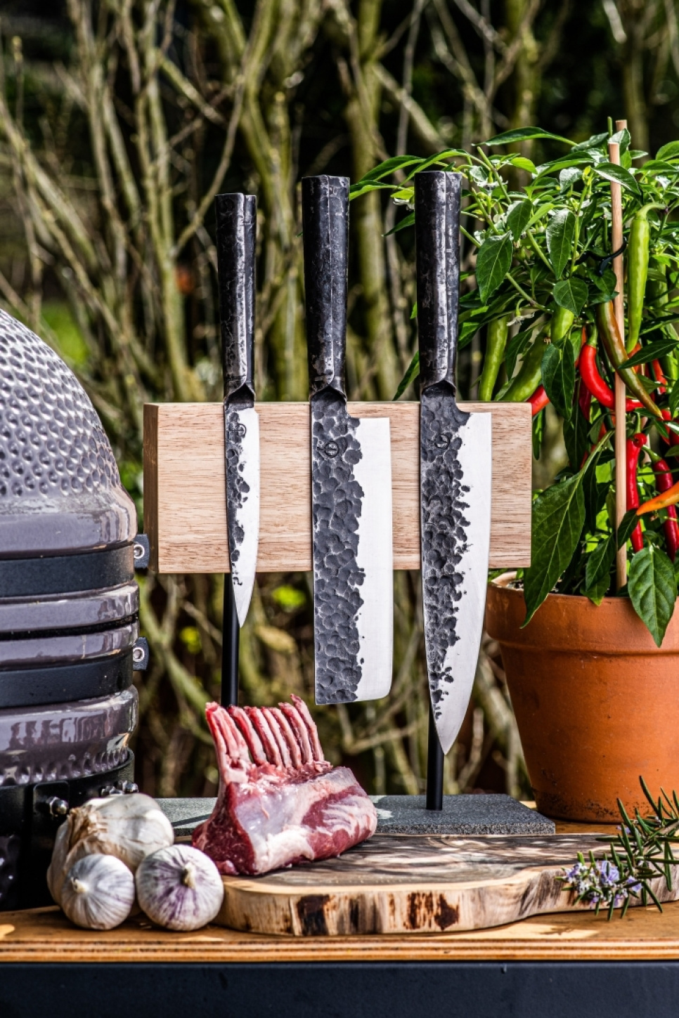 Magnetischer Messerblock aus Eiche - Style de Vie