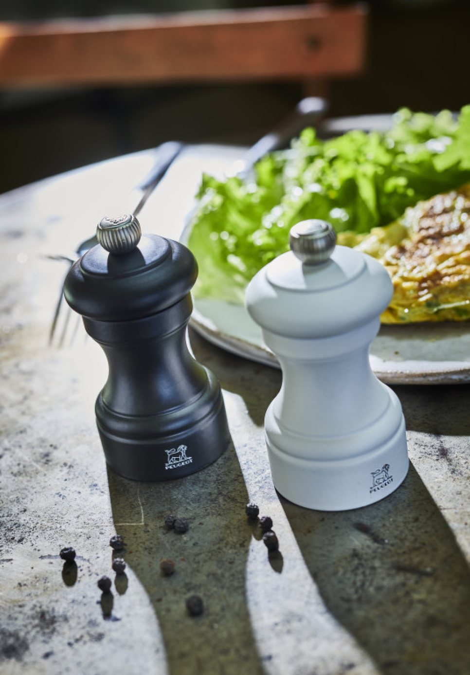 Salzmühle, 10 cm, Bistro, Weiß - Peugeot