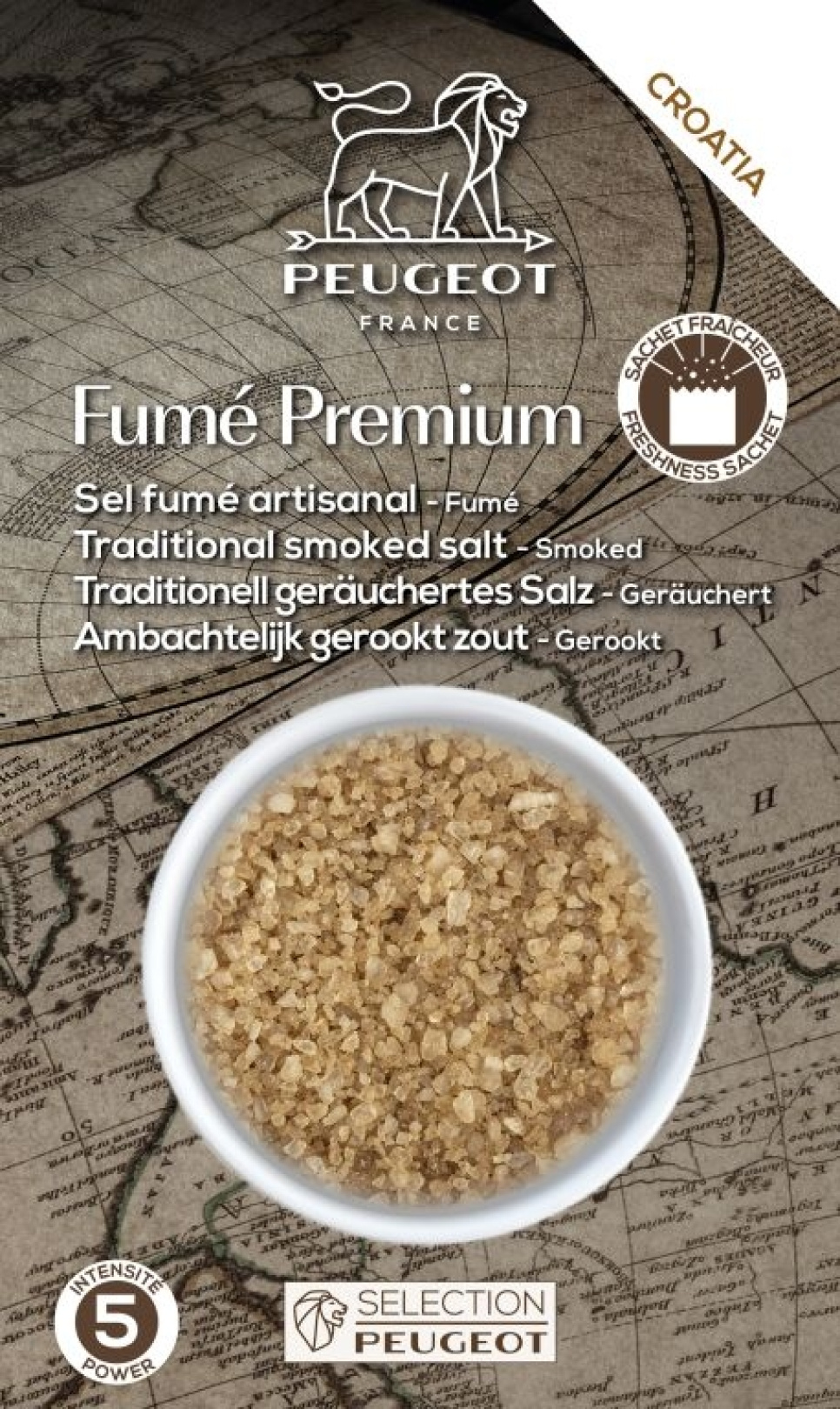 Mühlen Salz, Premium Geräuchert, 150 g - Peugeot in der Gruppe Kochen / Gewürze & Aromen / Salz bei The Kitchen Lab (1090-35293)