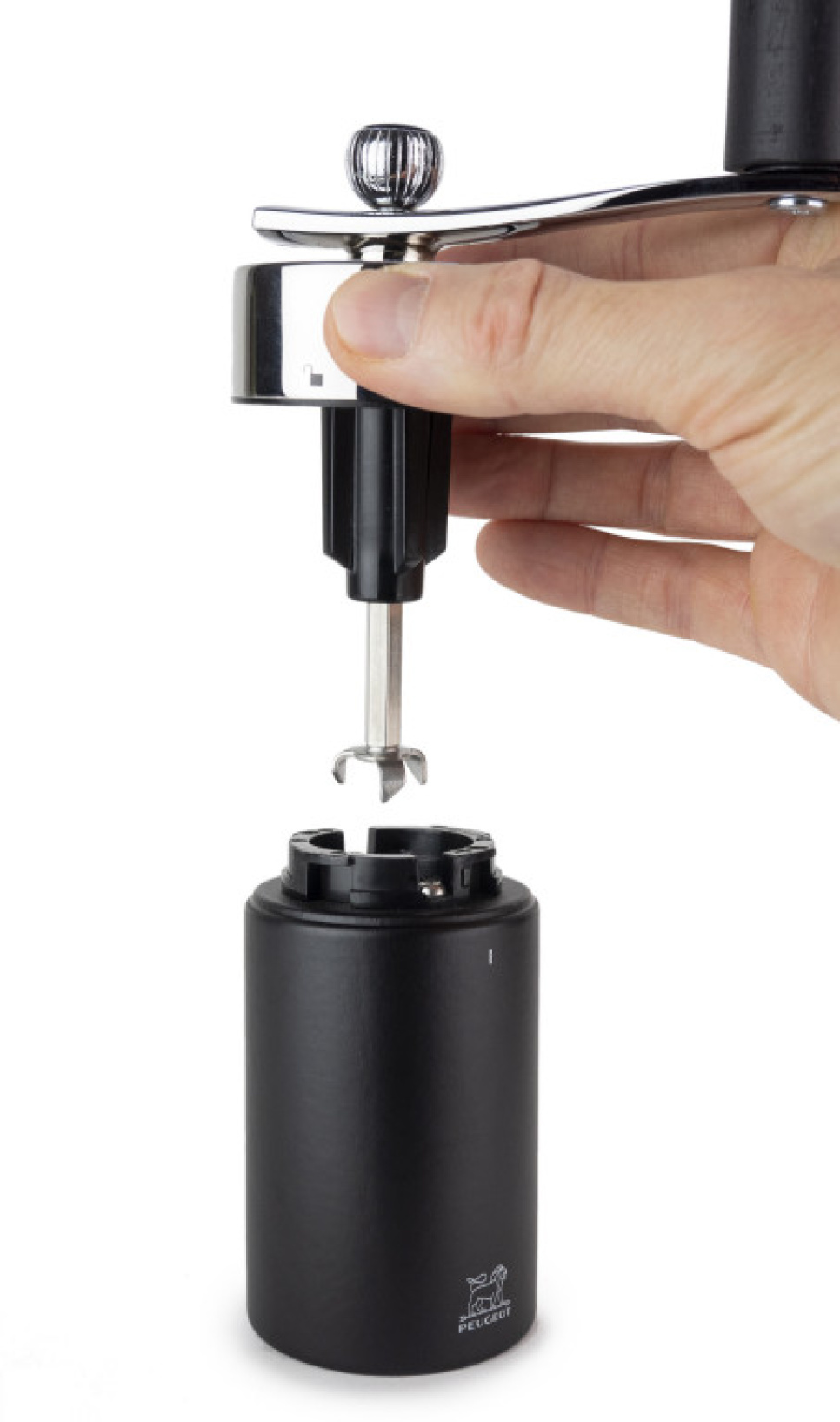 Muskatnuss Mühle, 15 cm, Isen, Matt Schwarz - Peugeot