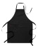 Schürze 75x95 cm, Polyester/Baumwolle, Schwarz - Segers