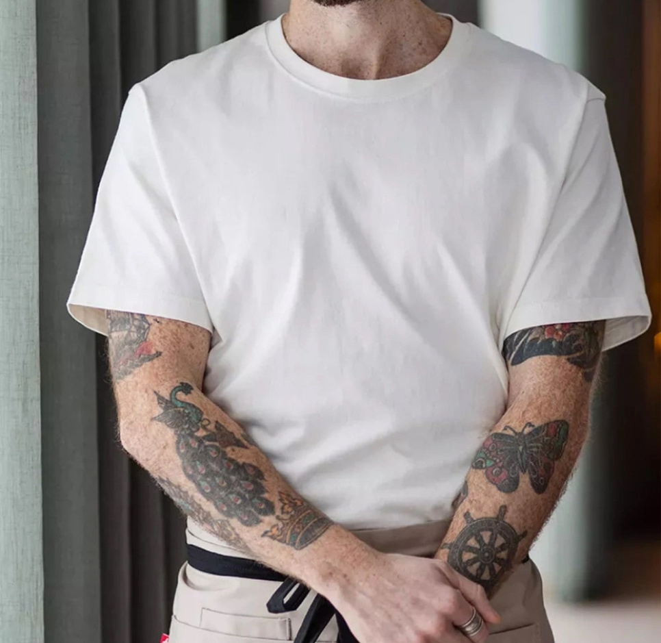 Schweres T-shirt 200 g/m², Unisex, Offwhite - Segers