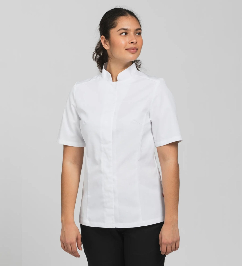 Kochjacke, kurzärmelig, Damen, weiß - Segers