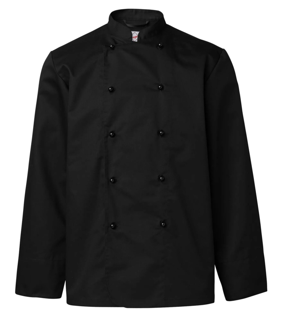 Kochjacke, Herren, schwarz - Segers in der Gruppe Kochen / Küchentextilien / Kochjacken bei The Kitchen Lab (1092-35047)