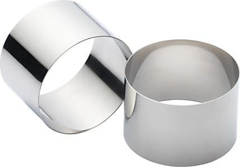 Edelstahl-Stanzformen, 2er-Pack, extra tief 9x6 cm in der Gruppe Backen / Backutensilien / Ausstecher & Stanzringe bei The Kitchen Lab (1100-10943)