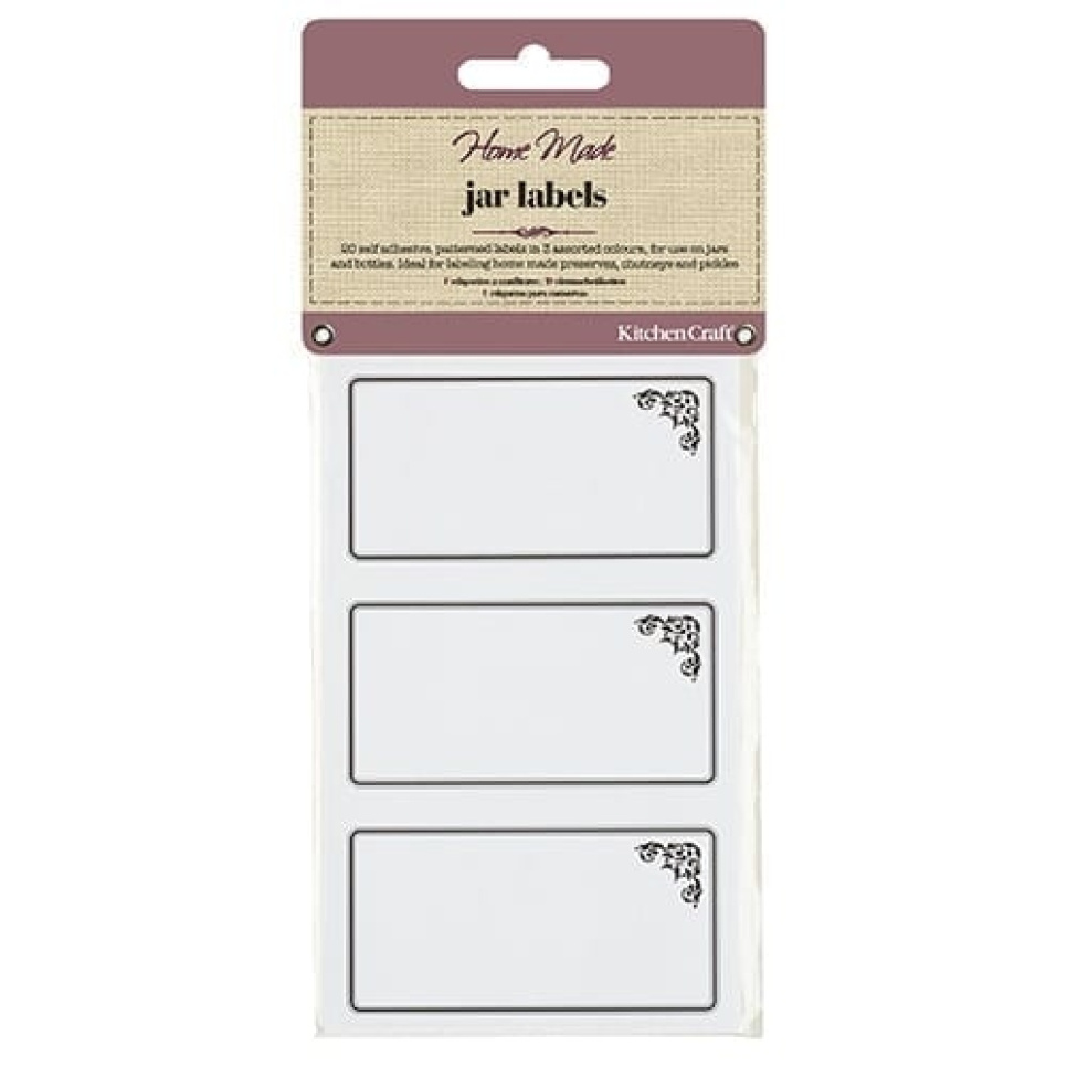 Selbstklebende Etiketten, 20 Stück - Kitchen Craft in der Gruppe Kochen / Küchenutensilien / Andere Küchenutensilien bei The Kitchen Lab (1100-17331)