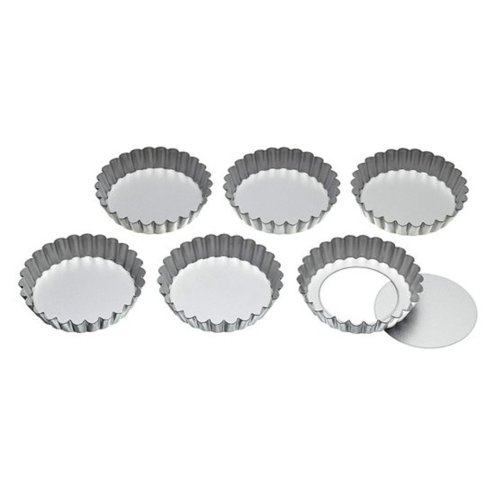 Tartlett, 10cm, 6-Pack - KitchenCraft in der Gruppe Backen / Backformen / Tartlettförmchen bei The Kitchen Lab (1100-30871)