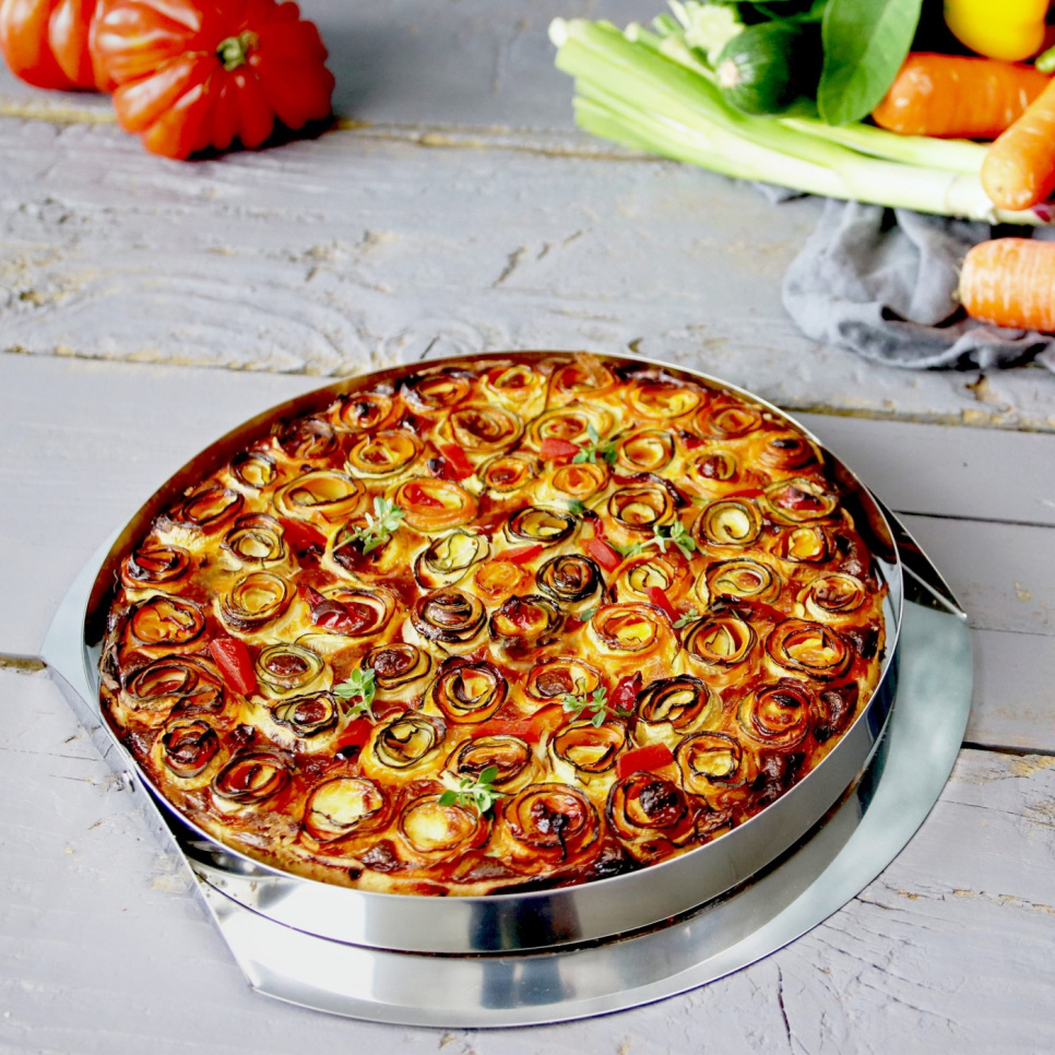 Kuchenform aus Edelstahl mit klappbaren Seiten - Cristel