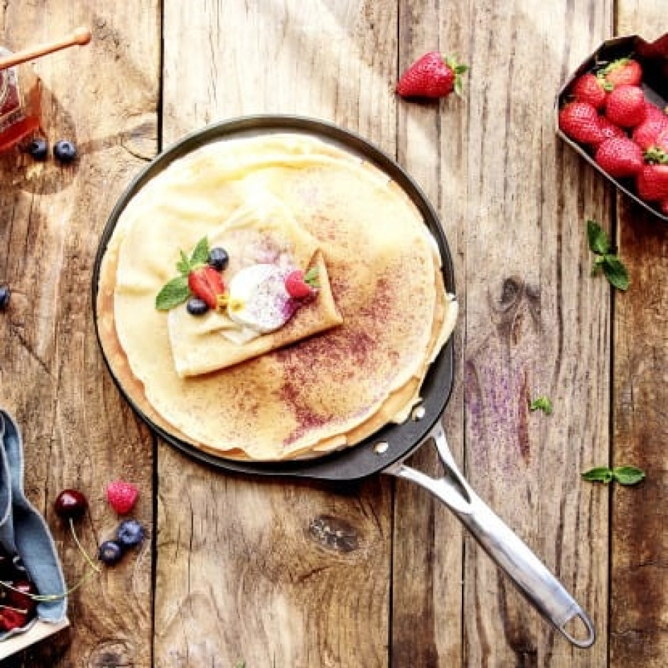 Beschichtete Crêpes-/Pfannkuchenpfanne, 28 cm, CastelPro - Cristel