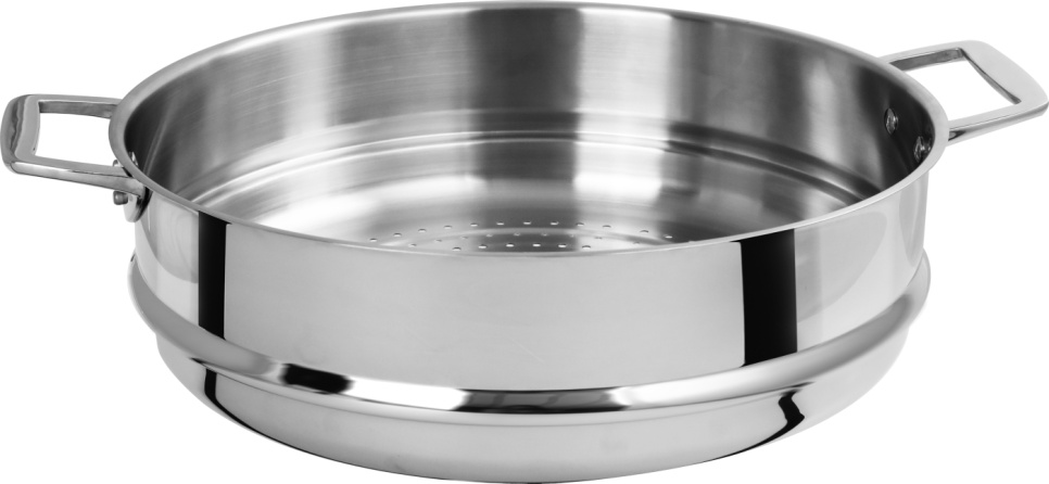 Edelstahl-Dampfkorb, 34 cm, CastelPro - Cristel in der Gruppe Kochen / Töpfe & Pfannen / Dampfgarer bei The Kitchen Lab (1155-32794)