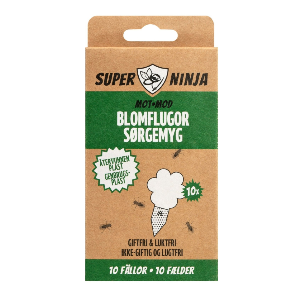 Blumenfliegenfalle, 10er-Pack - Super Ninja in der Gruppe Kücheneinrichtung / Hygiene bei The Kitchen Lab (1284-29163)