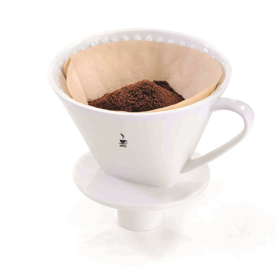 Porzellanfilterhalter 1x4 - Gefu in der Gruppe Tee & Kaffee / Kaffee brühen / Pour Over / Filterhalter bei The Kitchen Lab (1316-28303)