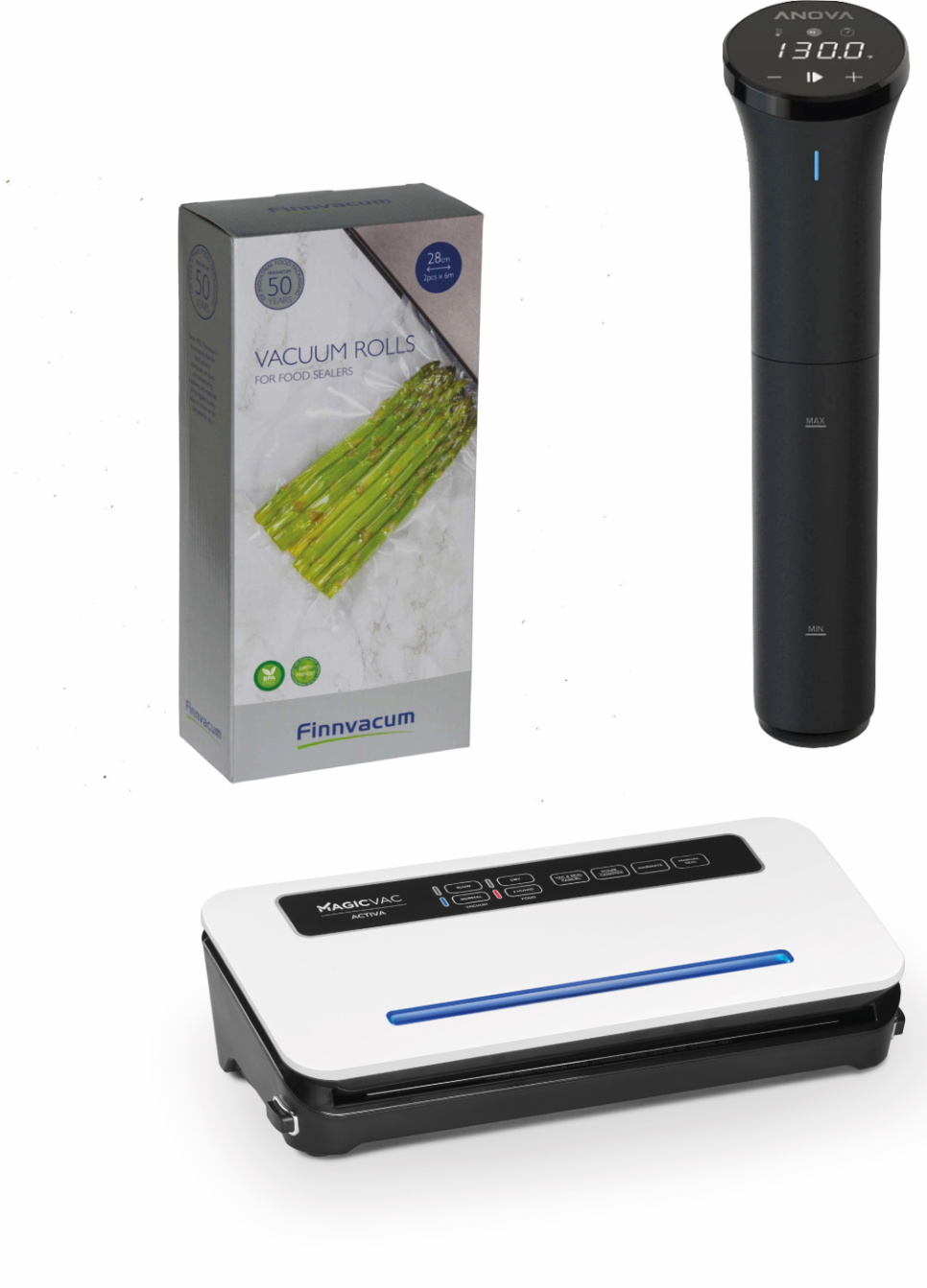 Anova Precision® Cooker Nano 3.0 / Magic Vac Activa – Sous-Vide-Paket in der Gruppe Kochen / Sous Vide / Zirkulatoren bei The Kitchen Lab (1317-26949)
