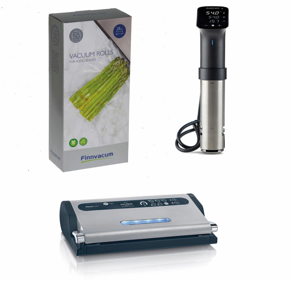 Anova Precision® Cooker Pro / Magic Vac Maxima 2 – Sous-Vide-Paket in der Gruppe Kochen / Sous Vide / Zirkulatoren bei The Kitchen Lab (1317-29354)