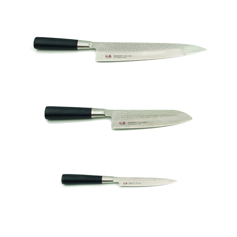 Messerset in drei Teilen, Senzo - Suncraft in der Gruppe Kochen / Küchenmesser / Messersets bei The Kitchen Lab (1317-33316)