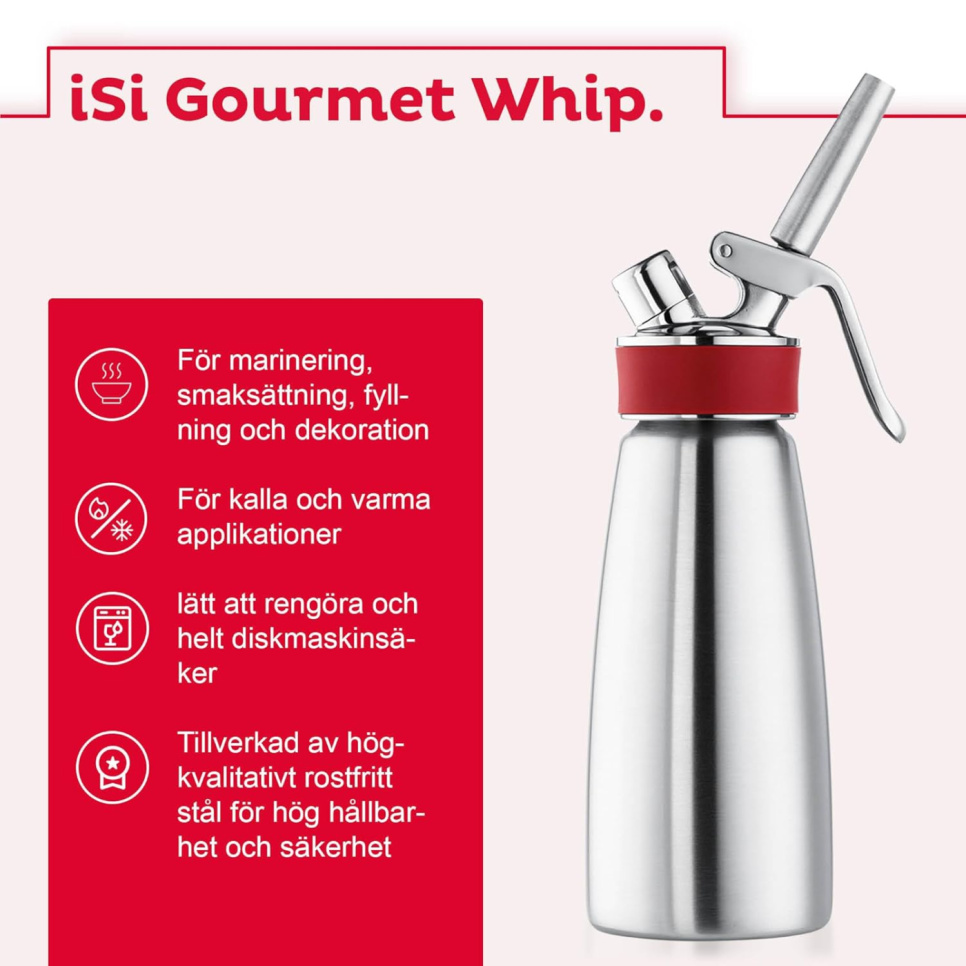 Sahnesiphon / Speisesiphon Gourmet Whip - iSi