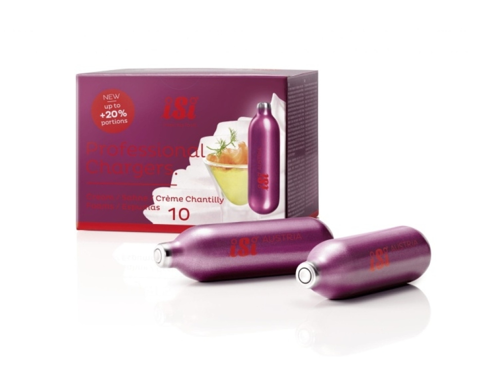 Cremekartuschen, Professional Charger (N2O) - iSi in der Gruppe Kochen / Siphons / Patronen bei The Kitchen Lab (1362-17421)